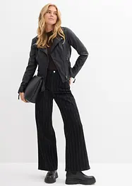 Wide-Leg-Jeans High Waist mit Destroyed Effekten, bonprix