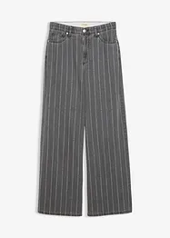 Wide-Leg-Jeans High Waist mit Destroyed Effekten, bonprix