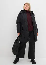 Manteau court et matelassé avec surpiqûres diamant et zips sur les côtés, bonprix