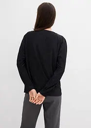 Langarmshirt mit Struktureffekt, bonprix