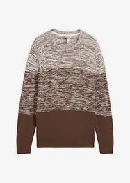 Pull en coton mélangé, coupe ventre confort, bonprix