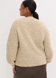 Gilet doux en grosse maille de laine mélangée, bonprix