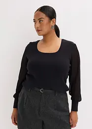 Pull doux en fine maille de viscose majoritaire, bonprix