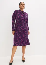 Robe midi à col montant, bonprix