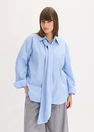 Chemisier à col lavallière 100 % coton, bonprix