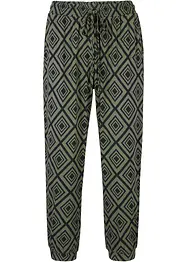 Pantalon 3/4 fluide en viscose extensible, bonprix