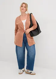 Gilet long en maille, ouvert, bonprix