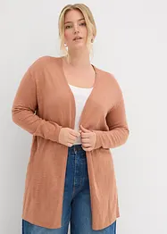 Gilet long en maille, ouvert, bonprix