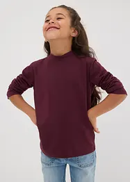 Lot de 2 T-shirts manches longues en coton extensible, bonprix