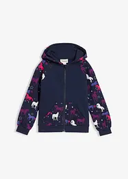 Sweat zippé fille, bonprix