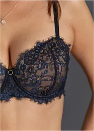 Soutien-gorge balconnet en dentelle à franges, bonprix