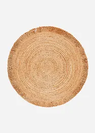 Tapis Kilim rond à franges, bonprix