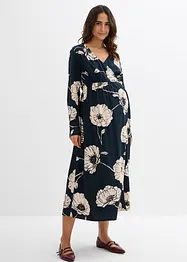 Robe longue de grossesse et d’allaitement, style portefeuille, bonprix