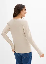 Gerippte Umstandsshirts aus reiner Baumwolle (2er Pack), bonprix