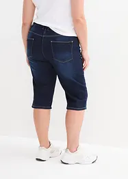 Bermuda en jean, taille mi-haute élastiquée, bonprix