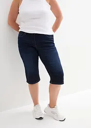 Bermuda en jean, taille mi-haute élastiquée, bonprix