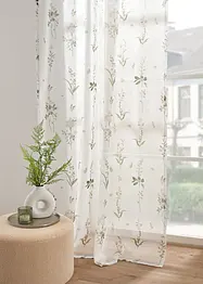 Gardine mit floralem Druck (1er Pack), bonprix