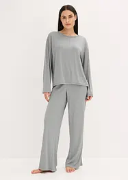 Pyjama aus weichem Pointelle-Jersey, bonprix