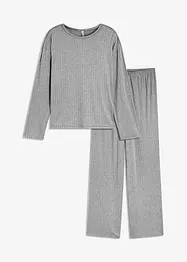 Pyjama aus weichem Pointelle-Jersey, bonprix