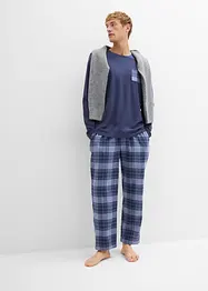 Pyjama avec pantalon en flanelle douce de coton, bonprix