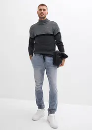 Regular Fit Jeans-Jogger mit Komfortbund, Tapered, bonprix