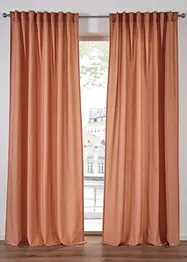 Lot de 2 voilages en polyester recyclé, bonprix