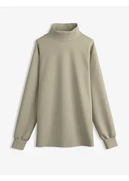 Sweat-shirt en néoprène à col montant, bonprix