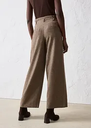 Pantalon large à pinces en laine majoritaire, bonprix