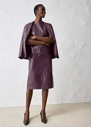 Robe en cuir d’agneau nappa, bonprix