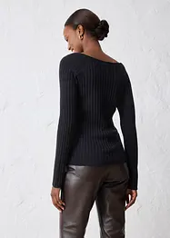 Pull en fine maille de laine mérinos, bonprix