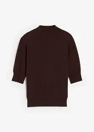 Pull doux à col roulé en laine mélangée, bonprix