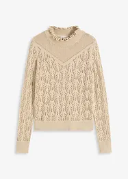 Ajour-Pullover aus Baumwolle, bonprix