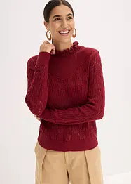 Ajour-Pullover aus Baumwolle, bonprix