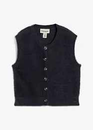 Gilet sans manches en maille poilue, viscose majoritaire, bonprix
