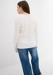 Langarmshirt aus reiner Bio-Baumwolle, bonprix