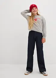 Wide-Leg-Jeans Mid Waist, bonprix