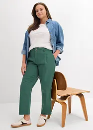 Pantalon barrel en twill, bonprix
