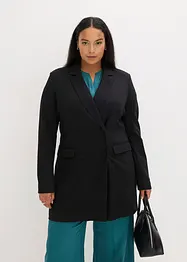 Blazer long en jersey milano, bonprix