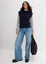 Pull sans manches en maille, bonprix