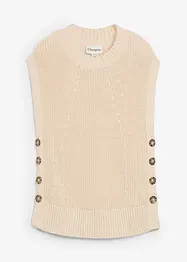 Pull sans manches en maille, bonprix