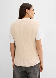 Pull sans manches en maille, bonprix