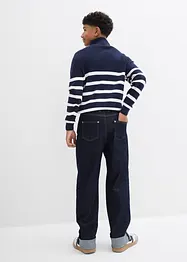 Loose-Fit Jeans mit verstellbarem Bund, Straight, bonprix