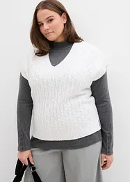 Pullunder mit Zopfmuster, bonprix