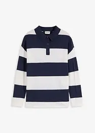 Pull oversize à col polo, bonprix