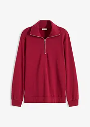 Sweat oversize à col zippé, bonprix