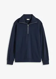 Sweat oversize à col zippé, bonprix