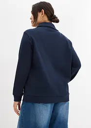 Sweat oversize à col zippé, bonprix