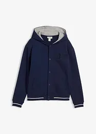 College-Sweatjacke aus reiner Bio-Baumwolle, bonprix