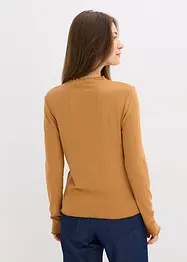 Figurbetontes Rippshirt, bonprix