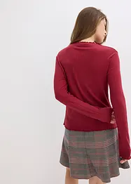 Figurbetontes Rippshirt, bonprix